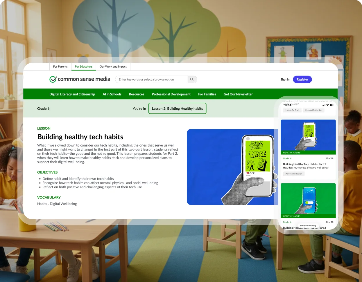 Common Sense Media project